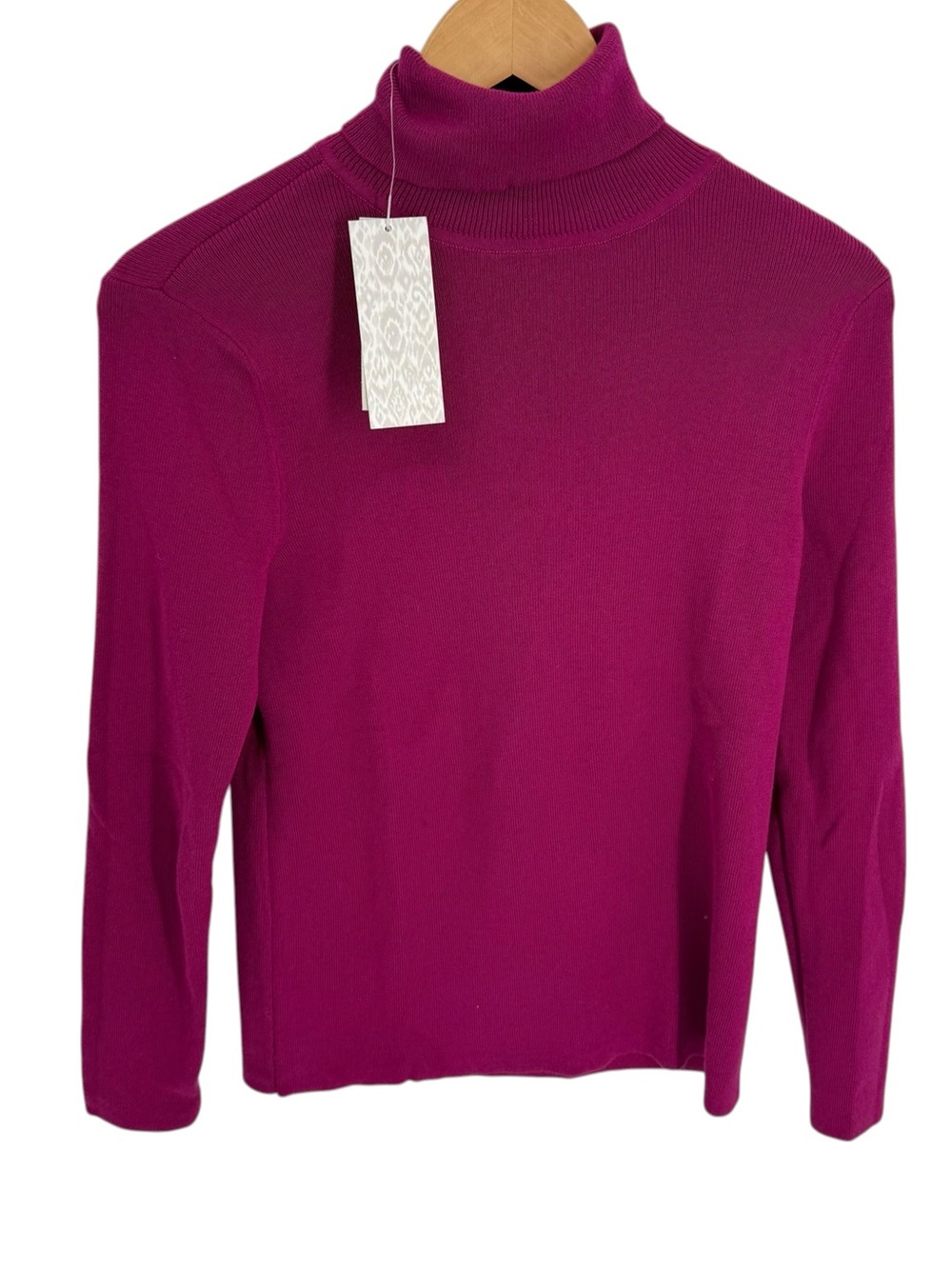 Chico's NWT pink Knit Ribbed Turtleneck Long Sleeve Pullover Sweater Size 0 (S)